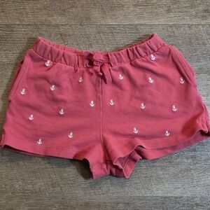 Polo by Ralph Lauren- Girls Pink Anchor Shorts. Size 6